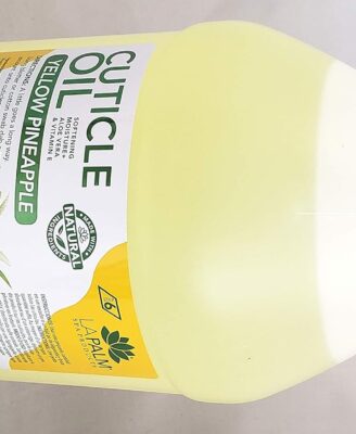 La Palm Spa Products Cuticle Oil - Pineapple Yellow - 1 Gallon - With Aloe Vera & Vitamin E